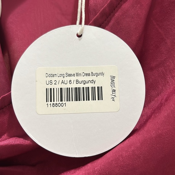 NWT - burgundy wine long sleeve wrap dress - Picture 2 of 3